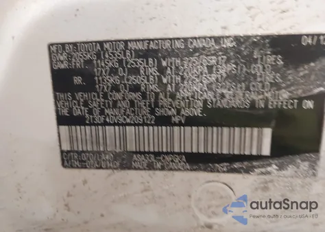 2012 Toyota Rav4 Limited из США, поврежденный, VIN 2T3DF4DV9CW209122